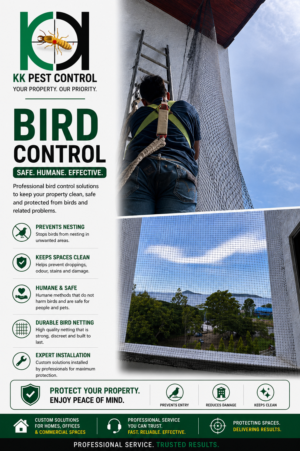 Bird control netting service image